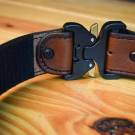 Alternative view of The "Operator" Hook and Loop lined Belt With COBRA Buckle