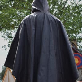 Alternative view of Waxed Canvas Hooded Ruana Cloak